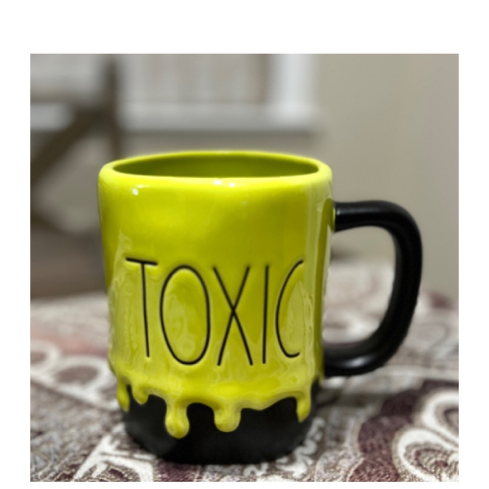 NEW Halloween Rae Dunn Green Black Slime Toxic Mug ☠️